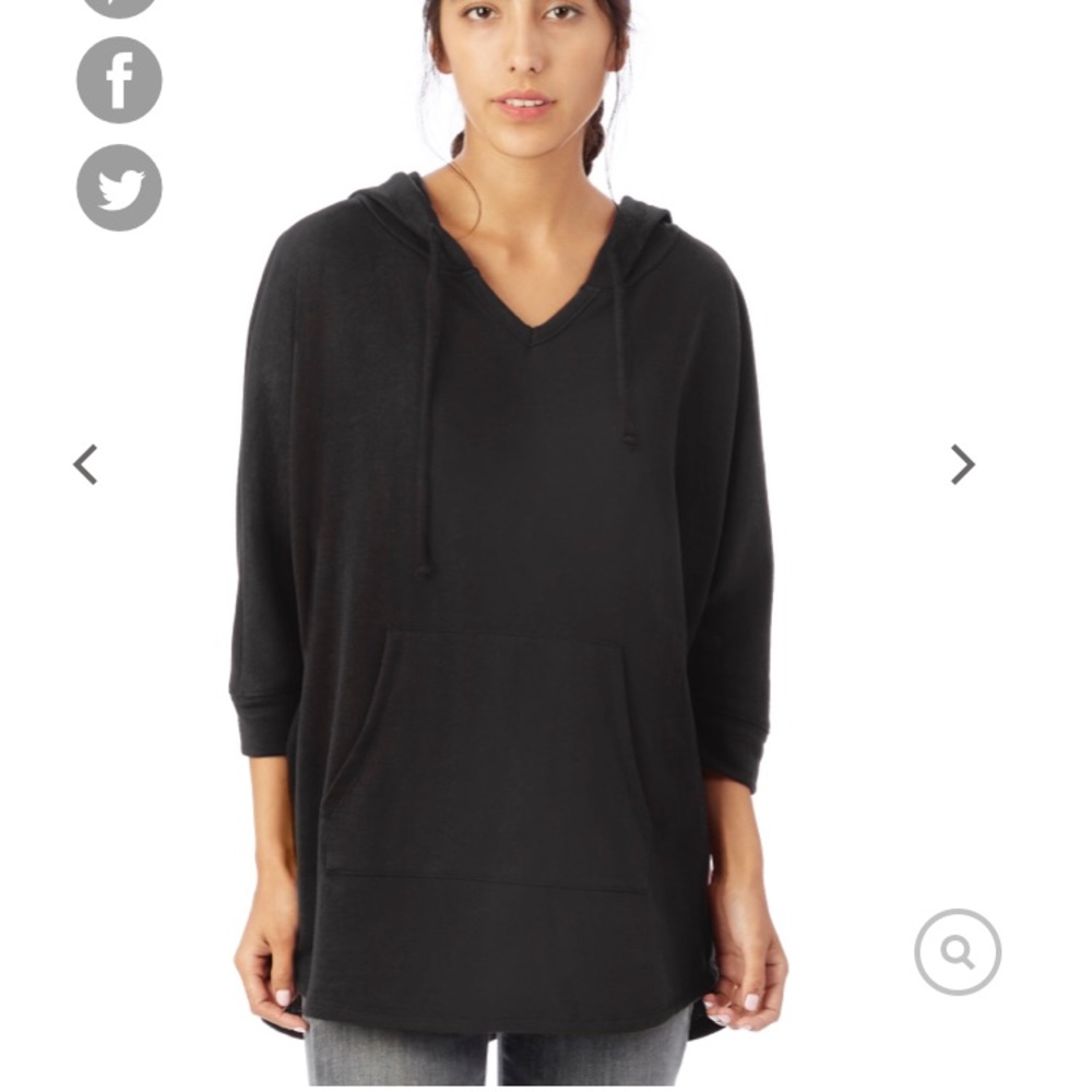 Alternative Apparel French Terry Poncho w circle P